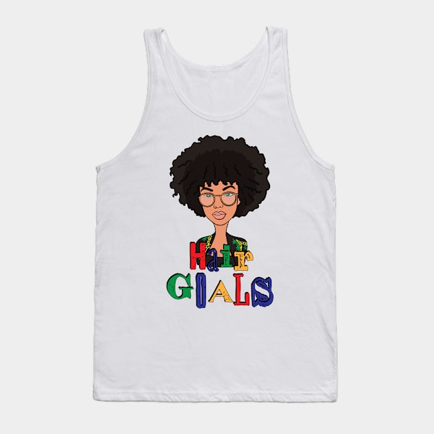 Natural Hair Goals for Black Girls Tank Top by NaturallyBlack